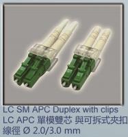 LC Singlemode APC Duplex with clip