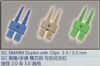 SC Singlemode/ Multimode Duplex with clip